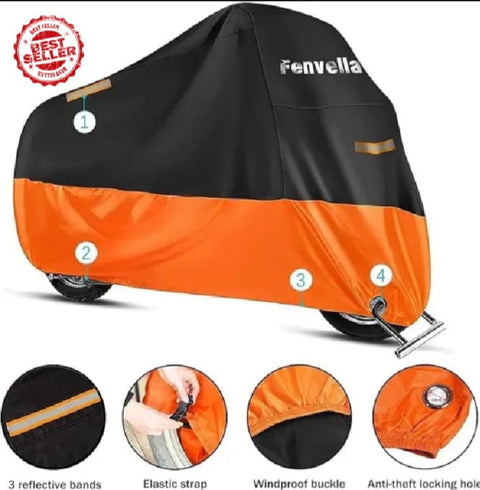 Full Size Scratch & Water Proof CD 70/ 100/ 125 cc Bike COVER Anti Scratch Waterproof & Dust Proof Top
