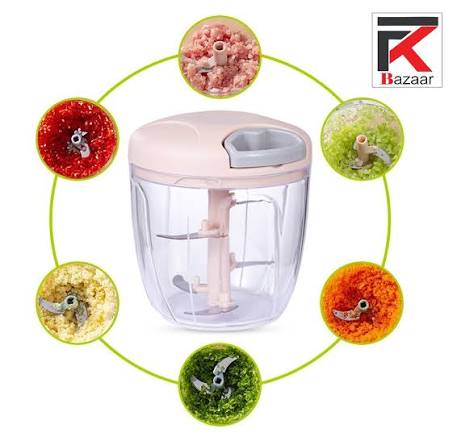 Manual Chopper / Speedy Chopper / Hand Chopper / Manual Chopper / Hand Cutter / Food Processor / 900ML with 5 Blades / 500ML with 3 Blades