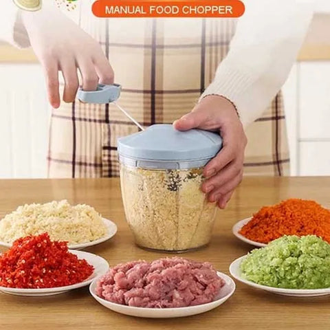 Manual Chopper / Speedy Chopper / Hand Chopper / Manual Chopper / Hand Cutter / Food Processor / 900ML with 5 Blades / 500ML with 3 Blades